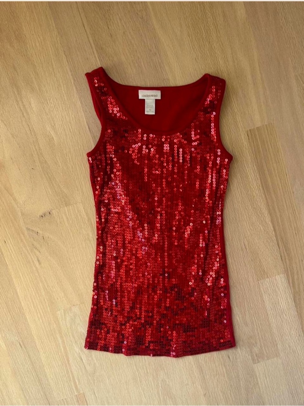 Y2K Vintage Red Sequin Tank